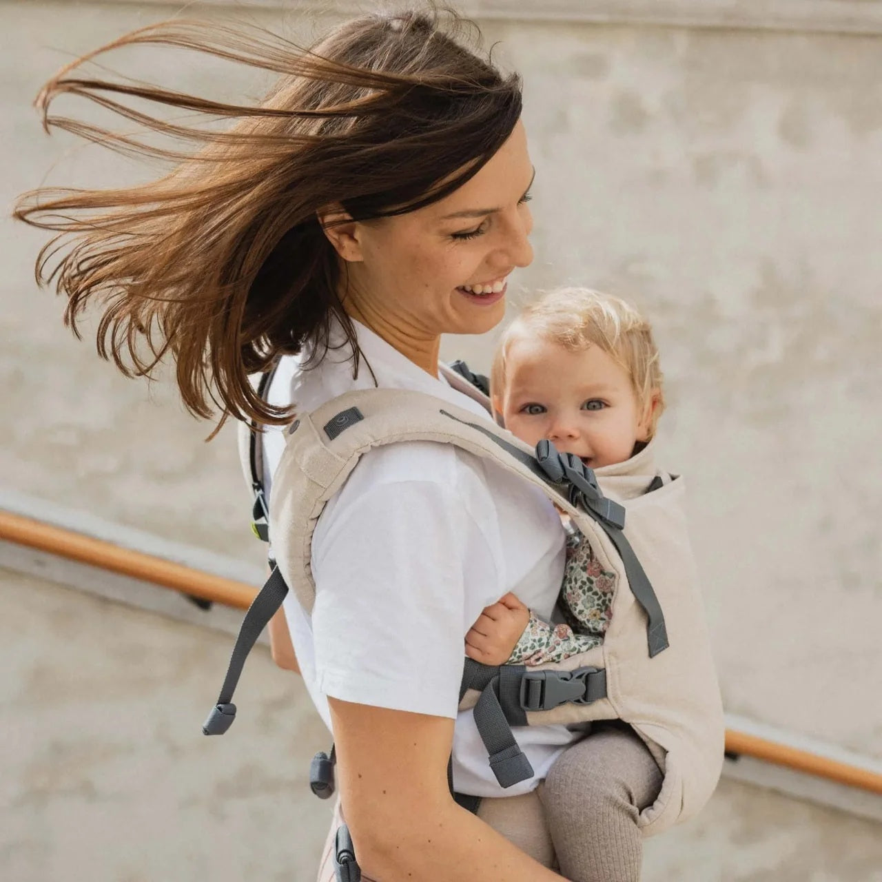 Boba X Linen Baby Carrier Pampas Beige