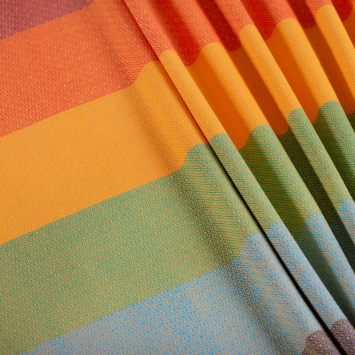 Girasol Gold Rainbow Woven Wrap