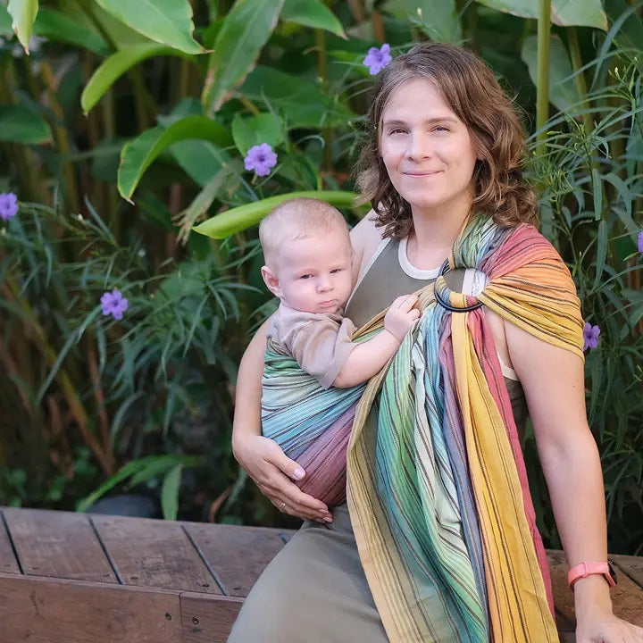 G Rasool Rin Girasol Ring Sling Chameleon – The Babywearing Physio